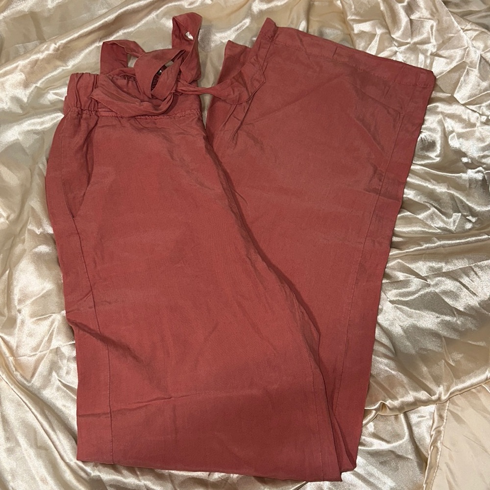 Coral pink dress pants